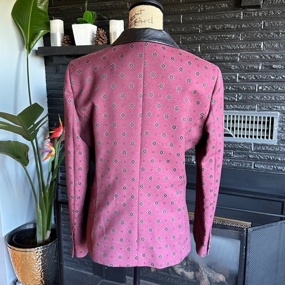 Women's Beatrice B. Italy Maroon Blazer, Size US 12, NWOT - Picture 8 of 11